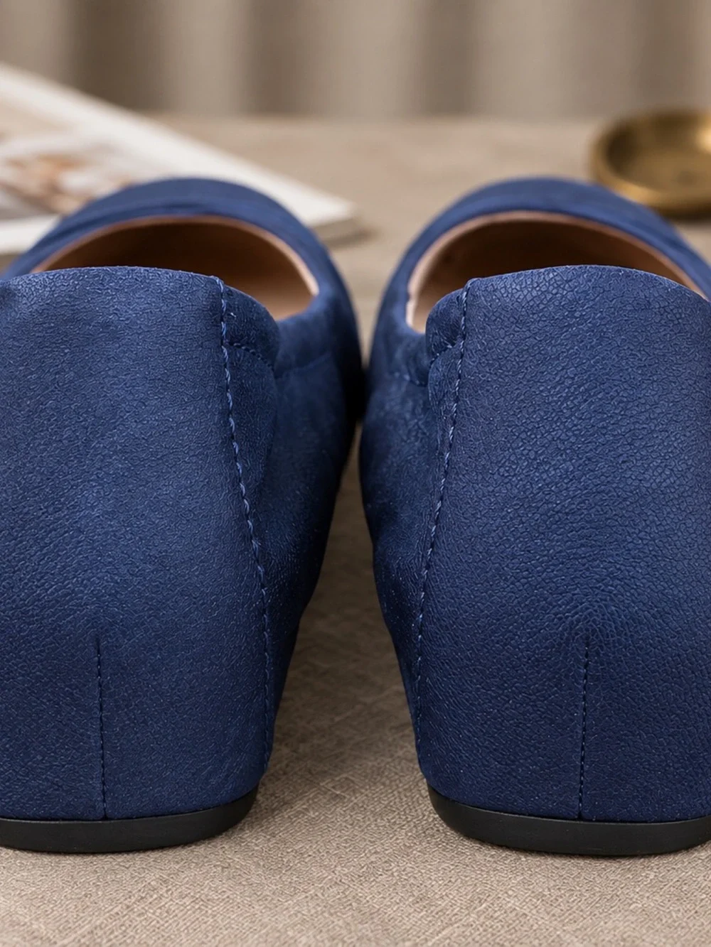 Dansko Women’s Lisanne Flat Shoes Blue Milled Nubuck US 7,5M/ EU 38